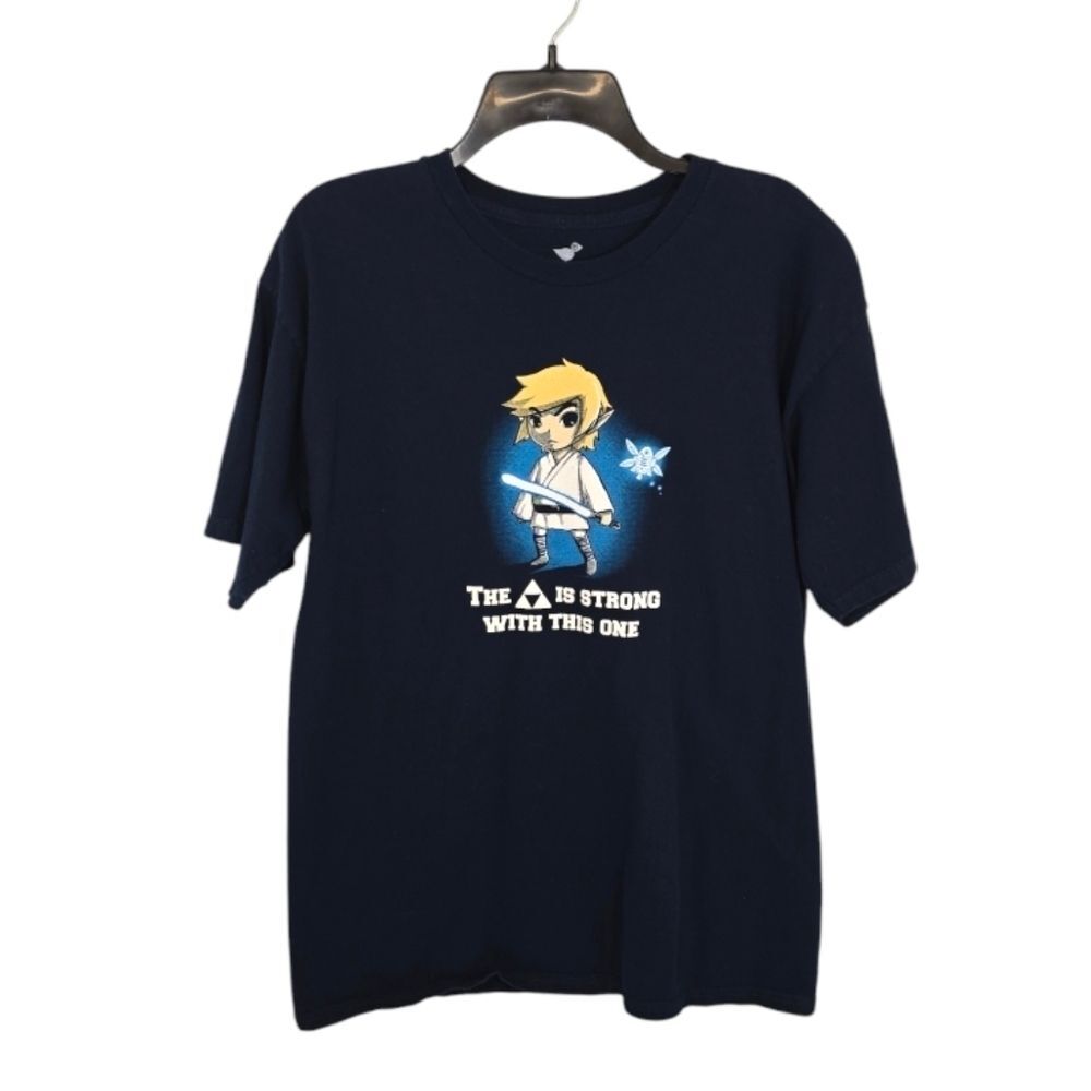 {Tee Fury} Men's The Triforce Is Strong With This One Zelda/Star Wars Tshirt